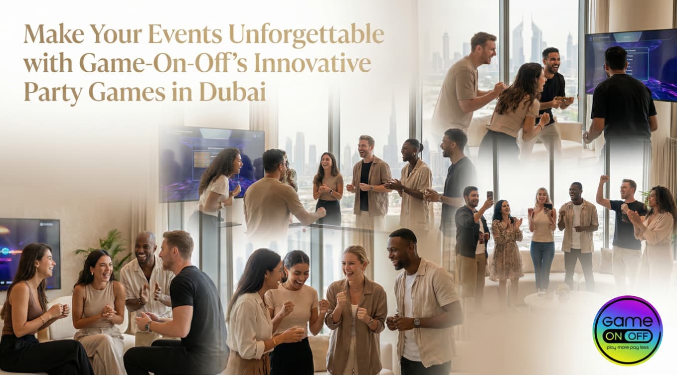 Innovative Corporate and Party Games Setup in Dubai by Game On Off