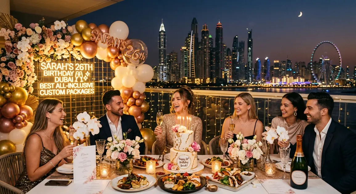 Best All-Inclusive Custom Birthday Packages Dubai 🎉 illustration