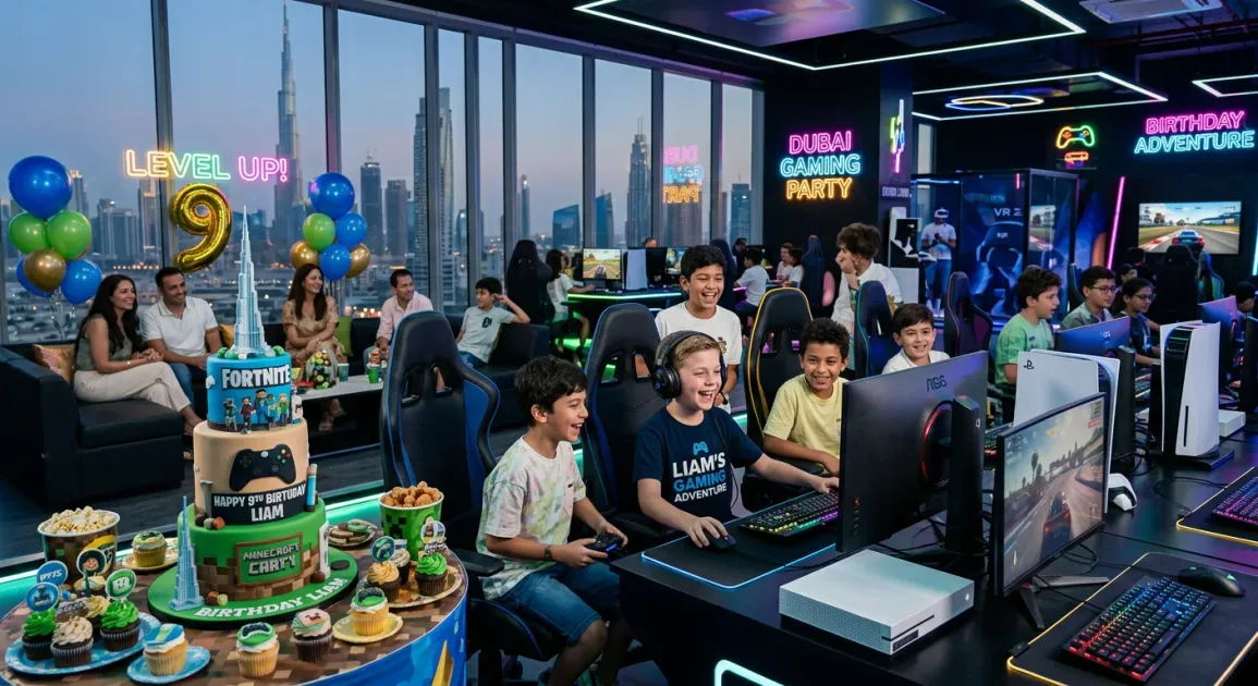 Top Ideas for a Kids Gaming Birthday Party in Dubai 🎂 illustration